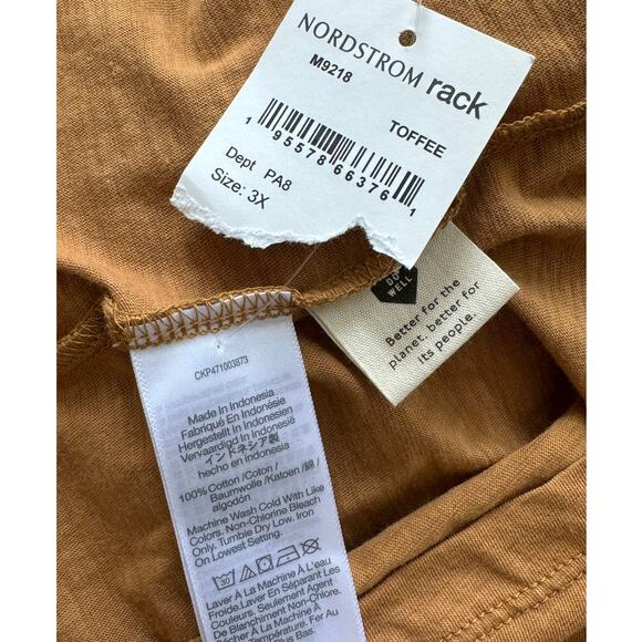 * New ~ MADEWELL ~  V-neck Cotton Tank Top Size 3X - Picture 5 of 8